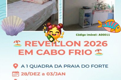 A00011- Aluguel Casa para reveillon em Cabo Frio - RJ