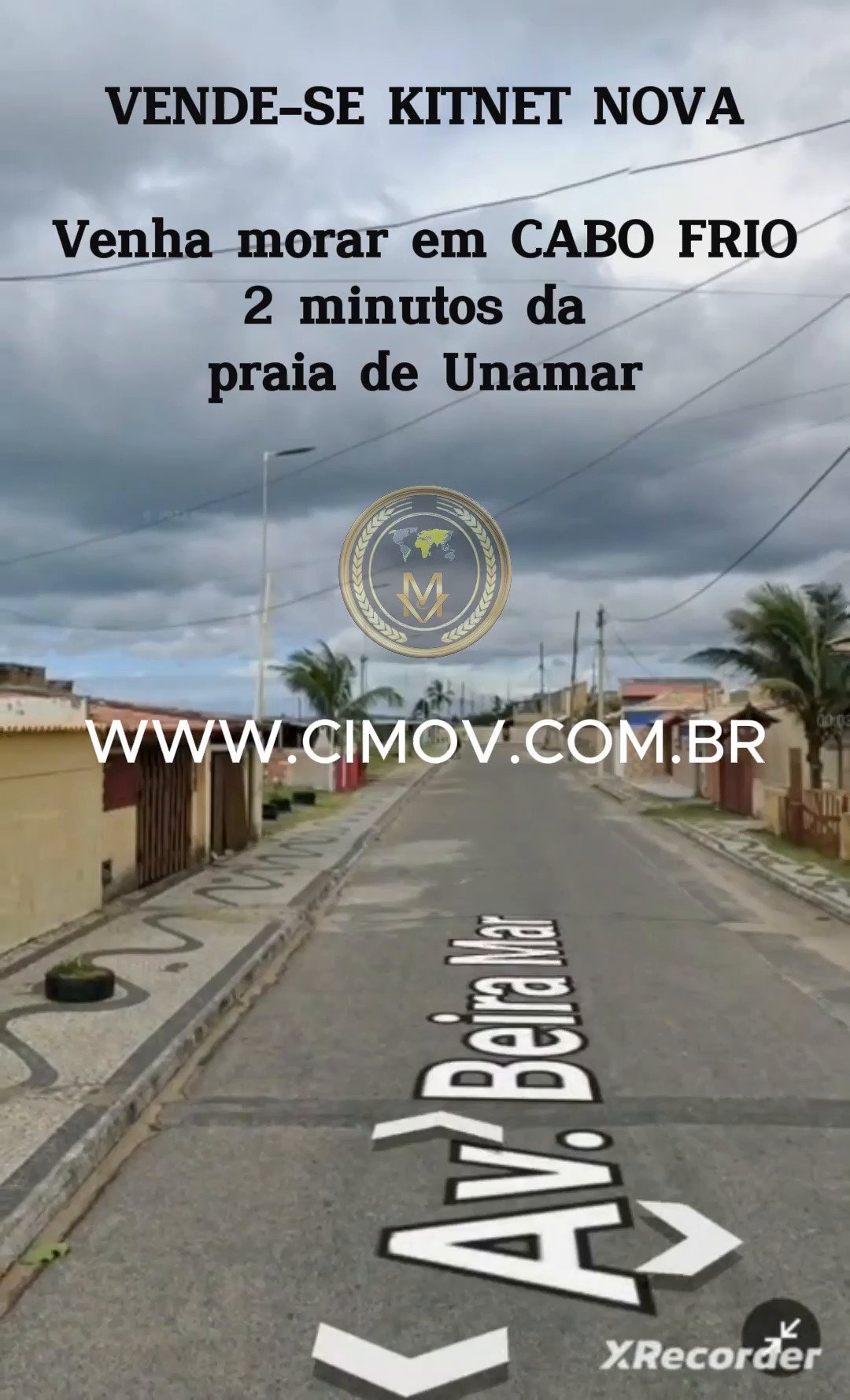 CS00014 - Vende-se kitnet NOVA a 2  minutos da praia de Cabo Frio, Unamar - RJ