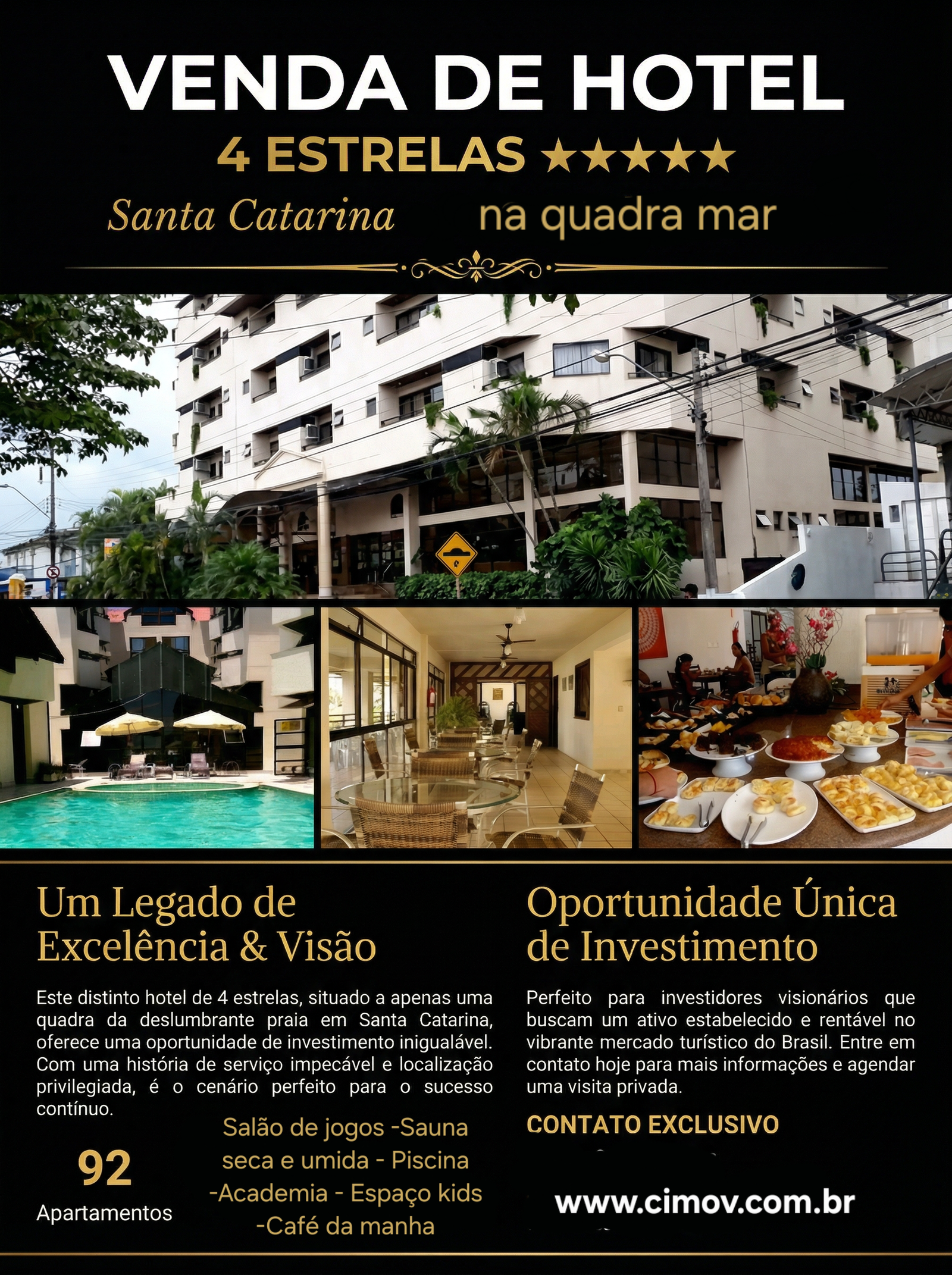 EMP00037- Hotel 4 estrelas Litoral de Santa catarina